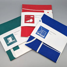 Load image into Gallery viewer, Otl Aicher tea towel green Tea Room 0202