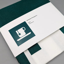 Load image into Gallery viewer, Otl Aicher tea towel green Tea Room 0202