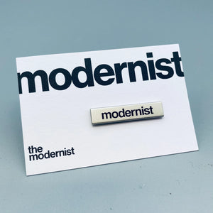 Modernist pin badge
