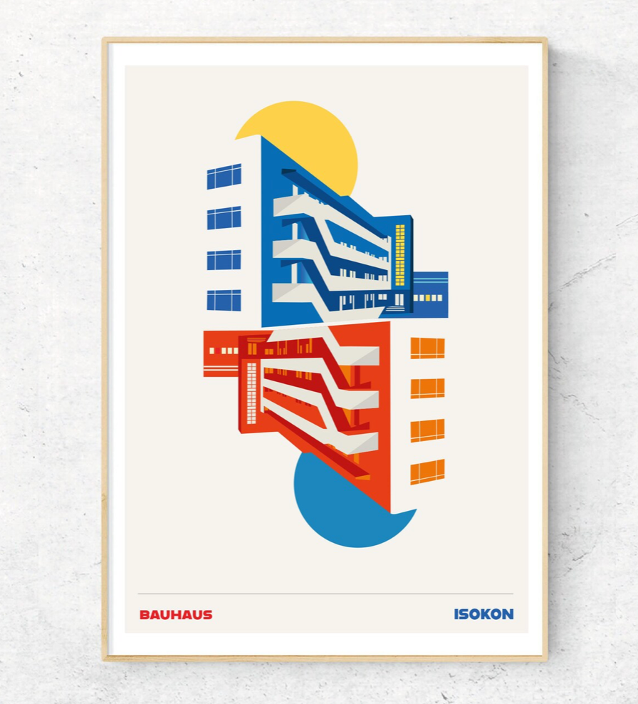 Isokon Bauhaus poster A3