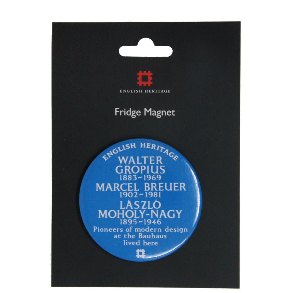 English Heritage blue plaque Bauhaus magnet