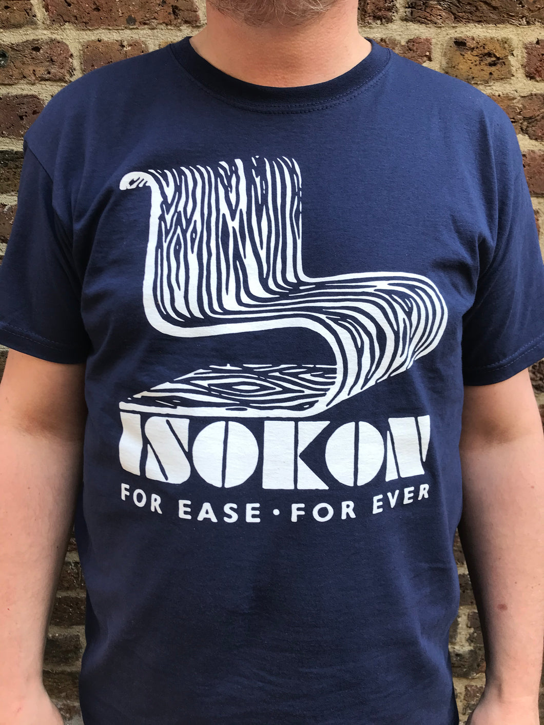 Isokon T-shirt by László Moholy-Nagy navy blue
