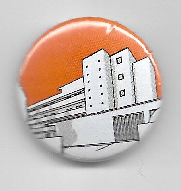 Lapel badge Isokon orange