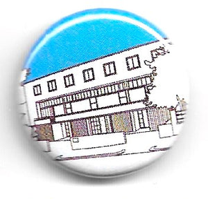 Lapel badge Willow Road blue