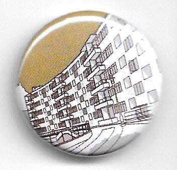 Lapel badge Kensal House brown