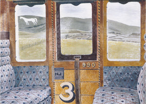 Greeting card - Train Landscape by Eric Ravilious