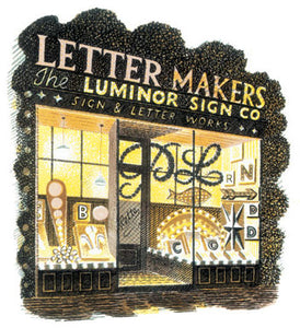 Greeting card - Letter Makers by Eric Ravilious